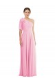 Barely Rose Trompette Mousseline Longue Robes demoiselle d'honneur à Vendre
