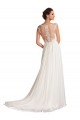 Blanc Fourreau Col V Mousseline Dentelle Robes de mariée à Vendre