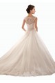 Blanc Princesse Épaule Dénudée Tulle Dentelle Robes de mariée à Vendre