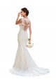 Blanc Sirène Col V Dentelle Robes de mariée à Vendre