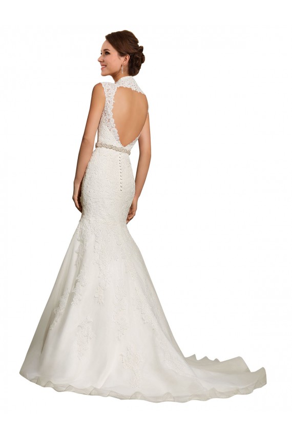 Blanc Sirène Tulle Dentelle Robes de mariée à Vendre