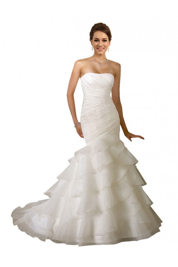 Blanc Sirène Tulle Robes de mariée à Vendre