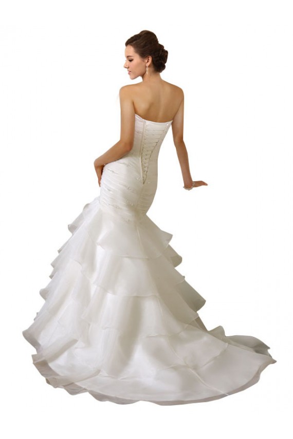 Blanc Sirène Tulle Robes de mariée à Vendre