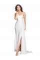 Blanc Trapèze Satiné Soyeux Robes de mariée à Vendre