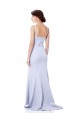 Bleu ciel clair Sirène Bretelles spaghetti Crêpe Stretch Longue Formelles Robes demoiselle d'honneur / Robes de soirée / Robes de bal à Vendre