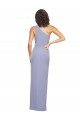 Bleu fumée Fourreau Crêpe Stretch Longue Formelles Robes demoiselle d'honneur / Robes de soirée / Robes de bal à Vendre