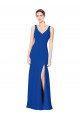 Bleu roi Fourreau Mousseline Longue Robes demoiselle d'honneur à Vendre