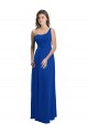 Bleu roi Trapèze Mousseline Longue Robes demoiselle d'honneur à Vendre