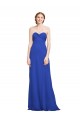 Bleu roi Trapèze Mousseline Longue Robes demoiselle d'honneur à Vendre