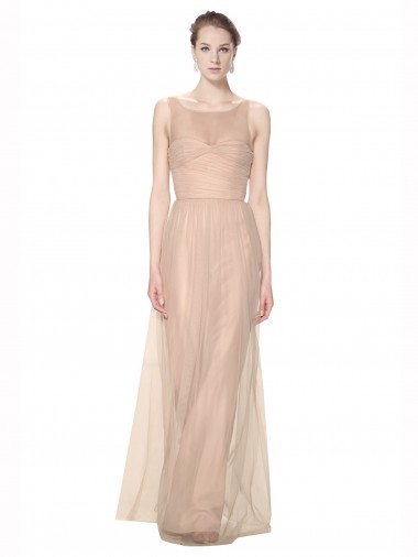 Blush 95 Fourreau Illusion Tulle Longue Robes demoiselle d'honneur à Vendre