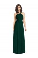 Evergreen Trapèze Licou Mousseline Longue Robes demoiselle d'honneur à Vendre