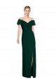 Evergreen Trompette Bretelles spaghetti Mousseline Longue Robes demoiselle d'honneur à Vendre