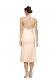 Fourreau Col V midi Crêpe Stretch Courte Robes demoiselle d'honneur / Robes de bal / Robes de cocktail à Vendre