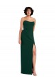 Fourreau Scoop Sans bretelle Crêpe Stretch Longue Formelles Robes demoiselle d'honneur / Robes de soirée / Robes de bal à Vendre