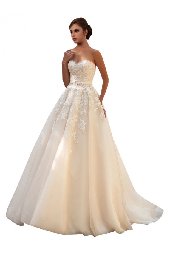 Ivoire & Champagne Princesse Tulle Dentelle Robes de mariée à Vendre