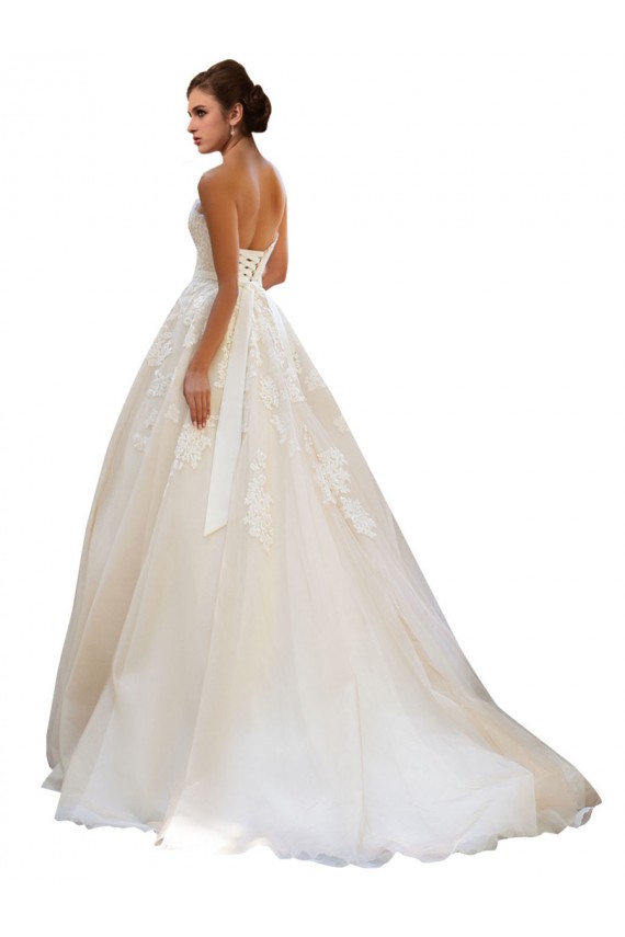 Ivoire & Champagne Princesse Tulle Dentelle Robes de mariée à Vendre