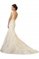 Ivoire & Champagne Sirène Col V Tulle Dentelle Robes de mariée à Vendre