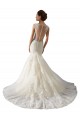 Ivoire & Champagne Sirène Col V Tulle Dentelle Robes de mariée à Vendre