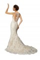 Ivoire & Champagne Sirène Illusion Tulle Dentelle Classique Robes de mariée à Vendre