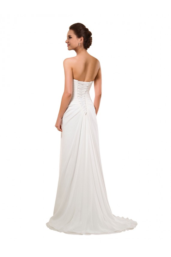Ivoire Fourreau Mousseline Robes de mariée à Vendre