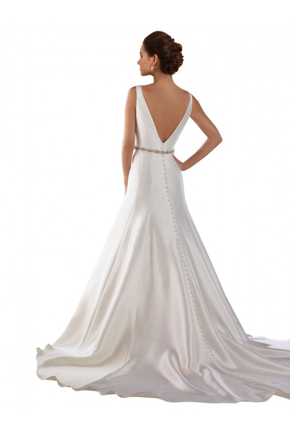 Ivoire Sirène Bateau Satiné Robes de mariée à Vendre