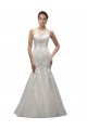 Ivoire Sirène Illusion Balayage train Tulle Dentelle Robes de mariée à Vendre