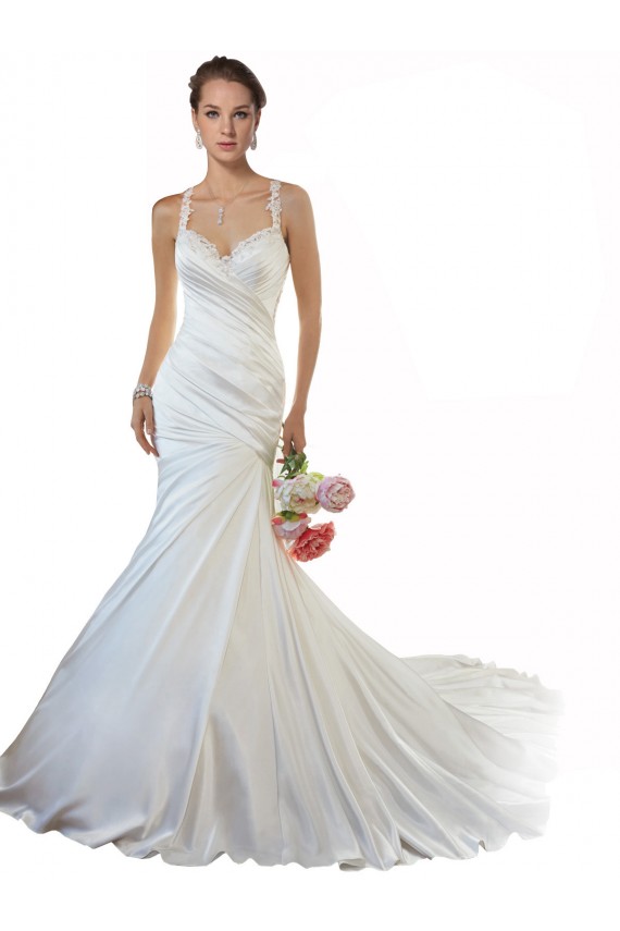 Ivoire Sirène Satiné Plage Robes de mariée à Vendre