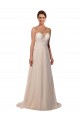 Ivoire Trapèze Illusion Tulle Dentelle Robes de mariée à Vendre