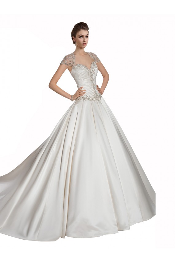 Ivoire Trapèze Satiné Robes de mariée à Vendre