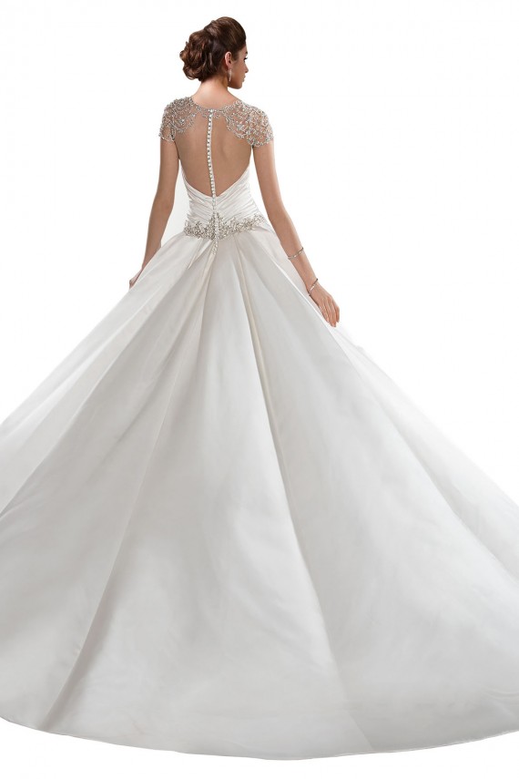 Ivoire Trapèze Satiné Robes de mariée à Vendre