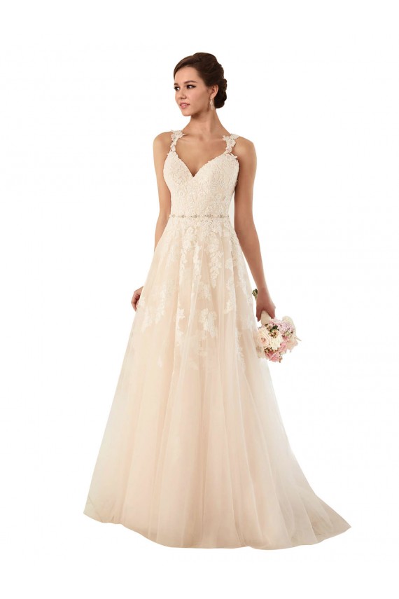 Ivoire Trapèze Tulle Dentelle Robes de mariée à Vendre