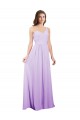 Lilas Trapèze Mousseline Longue Robes demoiselle d'honneur à Vendre