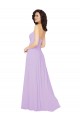 Lilas Trapèze Sans bretelle Mousseline Longue Robes demoiselle d'honneur à Vendre