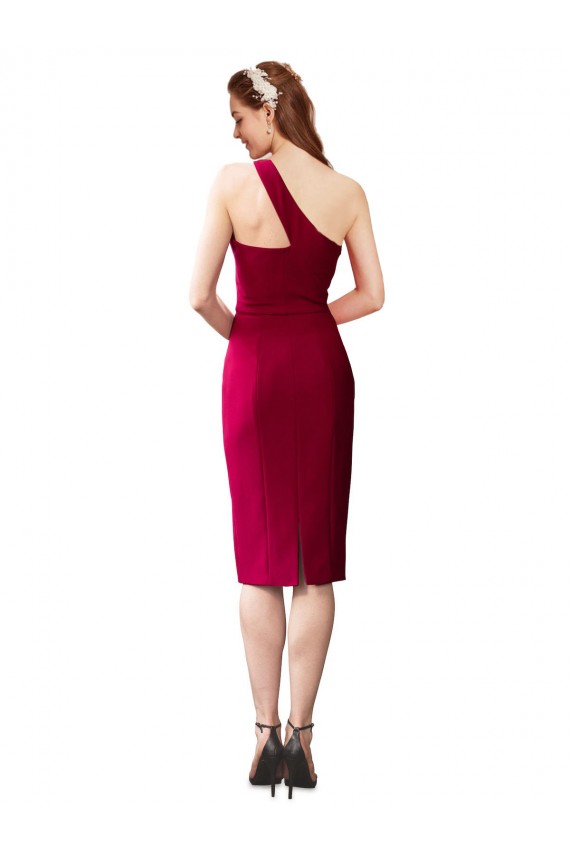 Noir Fourreau Crêpe Stretch Courte Robes demoiselle d'honneur / Robes de soirée / Robes de cocktail à Vendre