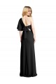 Noir Fourreau Crêpe Stretch Longue Formelles Robes demoiselle d'honneur / Robes de soirée / Robes de bal à Vendre