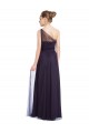 Noir Trapèze Tulle Longue Robes demoiselle d'honneur à Vendre