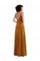 Or Trompette Col V Velours Stretch Longue Robes demoiselle d'honneur / Robes de bal à Vendre