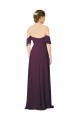 Pourpre Fourreau Mousseline Longue Robes demoiselle d'honneur à Vendre