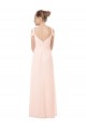 Rose 42 Trapèze Épaule Dénudée Mousseline Longue Robes demoiselle d'honneur à Vendre