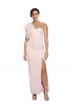 Rose Fourreau Crêpe Stretch Longue Formelles Robes demoiselle d'honneur / Robes de soirée / Robes de bal à Vendre