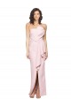 Rose Fourreau Sans bretelle Crêpe Stretch Longue Formelles Robes demoiselle d'honneur / Robes de soirée / Robes de bal à Vendre