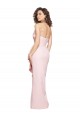 Rose Fourreau Sans bretelle Crêpe Stretch Longue Formelles Robes demoiselle d'honneur / Robes de soirée / Robes de bal à Vendre