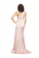 Rose Fourreau Satiné Soyeux Longue Formelles Robes demoiselle d'honneur / Robes de soirée / Robes de bal à Vendre