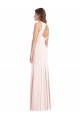 Rose Trompette Bateau Crêpe Stretch Longue Robes demoiselle d'honneur / Robes de bal à Vendre