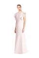 Rose Trompette Bateau Crêpe Stretch Longue Robes demoiselle d'honneur / Robes de bal à Vendre
