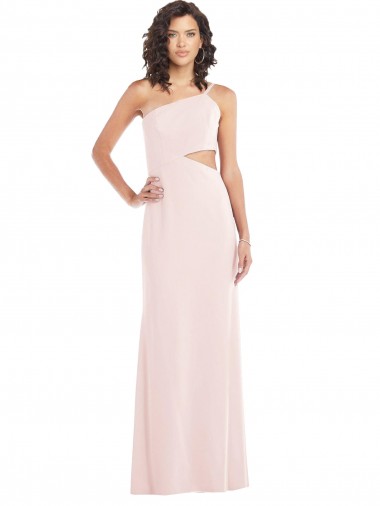 Rose Trompette Crêpe Stretch Longue Formelles Robes demoiselle d'honneur / Robes de soirée / Robes de bal à Vendre