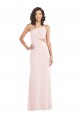 Rose Trompette Crêpe Stretch Longue Formelles Robes demoiselle d'honneur / Robes de soirée / Robes de bal à Vendre