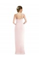 Rose Trompette Licou Crêpe Stretch Longue Robes demoiselle d'honneur / Robes de bal à Vendre