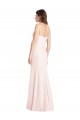Rose Trompette Sans bretelle Crêpe Stretch Longue Robes demoiselle d'honneur / Robes de bal à Vendre