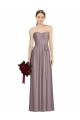 Rose poudré Trapèze Mousseline Longue Robes demoiselle d'honneur à Vendre
